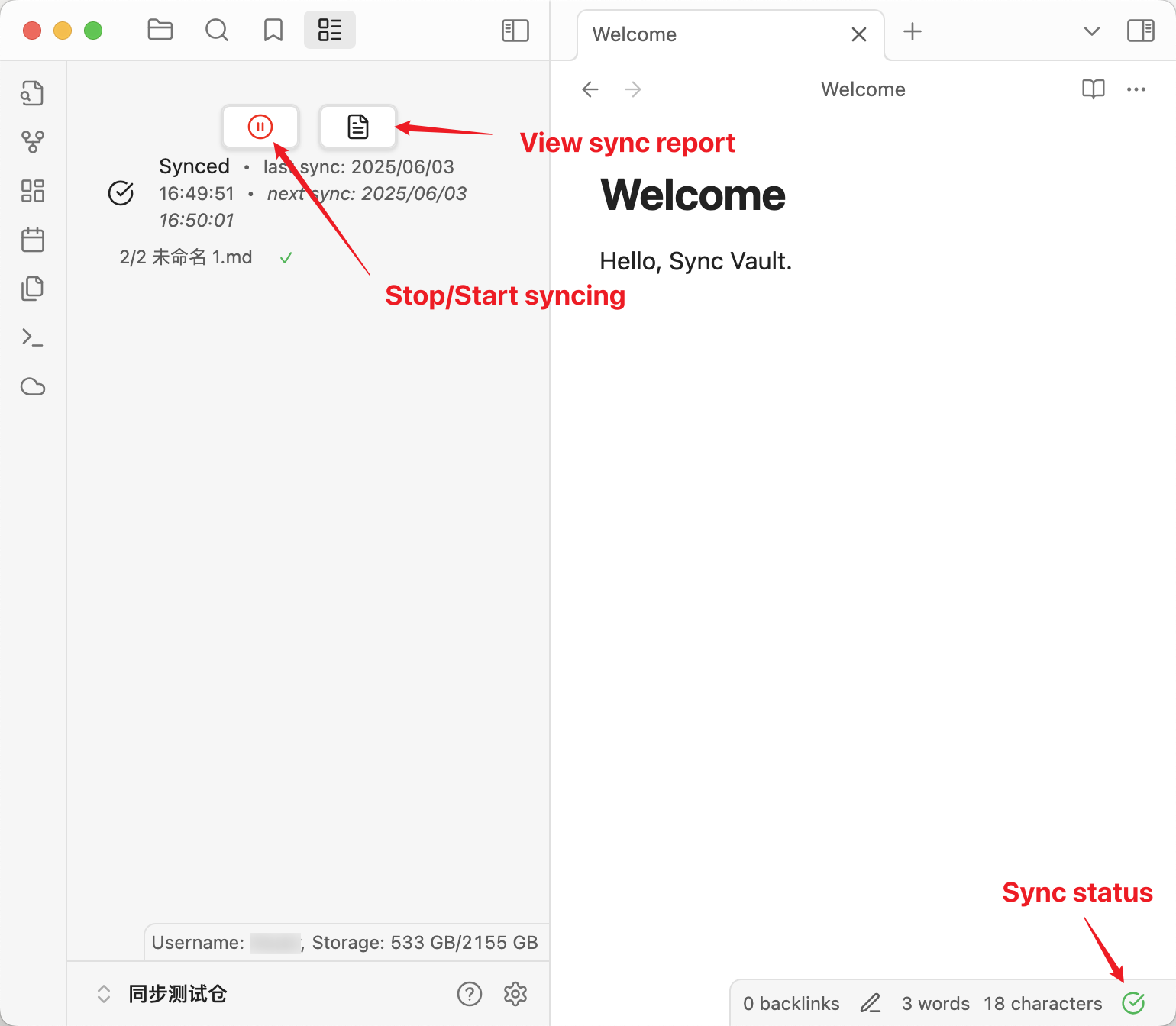sync vault auto mode view